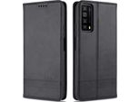 Laimtop Custodia In Pelle Per Huawei P Smart 2021, Flip Cover Wallet Case Chiusura Magnetica Stand Custodia Protettiva Per Huawei P Smart 2021 Nero