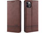 Custodia Per Iphone 11 Pro Max, Portafoglio Con Chiusura Magnetica E Supporto, Custodia Flip In Pelle Per Iphone 11 Pro Max Caffè