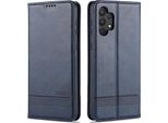 Custodia Samsung A32 4G, Portafoglio Con Chiusura Magnetica E Supporto, Custodia Flip In Pelle Per Samsung Galaxy A32 4G Blu