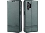 Laimtop Custodia In Pelle Per Samsung A32 5G, Flip Cover Wallet Case Chiusura Magnetica Stand Custodia Protettiva Per Samsung Galaxy A32 5G Verde