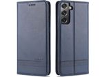 Laimtop Custodia In Pelle Per Samsung S21 Plus 5G, Flip Cover Wallet Case Chiusura Magnetica Stand Custodia Protettiva Per Samsung Galaxy S21 Plus 5G Blu