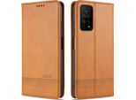 Laimtop Custodia In Pelle Per Xiaomi Mi 10T Pro, Flip Cover Wallet Case Chiusura Magnetica Stand Custodia Protettiva Per Xiaomi Mi 10T / Mi 10T Pro Marrone