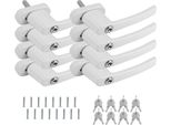 Wolketon Finestra Maniglia In Alluminio Bloccabile 8 Pezzi Bambino Serratura Finestra Con Serratura In Perno Lunghezza 35Cm Finestra Serratura In Alluminio Finestra Serratura Maniglia Della Porta