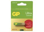 Gp Baterie Gp Alkalická Baterie Ultra Aaa (LR03)- 6Ks