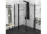 Zoom Line Black Cabina Doccia Rettangolare 1300X900Mm Variante L/R