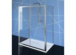 Cabina Doccia Easy Line Cabina A U, 1500X1000 Mm, Versione L/R, Vetro Trasparente