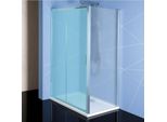 Polysan Easy Line - Parete Doccia Laterale 800 Mm, Vetro Brick EL3238
