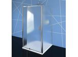 Easy Line Cabina Doccia A Tre Pareti 800-900X900Mm, Porta Girevole, Versione L/R, Vetro Mattone