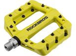 Pedali Per Bicicletta Rockbros, Pedali Piatti In Composito, 9/16'', Antiscivolo, 3 Cuscinetti, Giallo-Verde