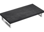 Doporro Mensola Sospesa Per Lavabo Da Appoggio 50X100 Cm In Legno Effetto Cemento Grigio, Consolle Da Parete Per Bagno Con Staffe, Mobile Da Bagno Design Industriale Platte03
