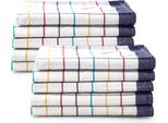 Asciugamani Da Tè Sterzbachs Cotone -Premium - Asciugamani Da Cucina 50X70 Cm - Set Di 10 - Asciugamani Da Cucina 200 Gsm - Asciugamani Da Cucina Asciutti - Asciugamani Da Tè Blu