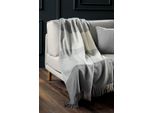 Plaid / Coperta Plaid Grigio Piacevole 130 X 170 Cm