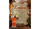 Vianmo Insegna In Legno 40X30 Cm Rezept Zombie Zutaten Rum Grenadine