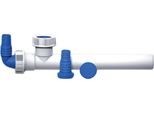 Lira | Connettore A 2 Tubi Fo 32 - 200 Mm - Bianco - Flessibile E Resistente - Ideale Per Lavastoviglie E Lavatrici