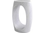 Casa Padrino Tavolino In Marmo Bianco 37 X 29 X H. 55,5 Cm - Mobili In Marmo - Qualità Lusso