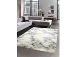 Tappeto Marmo Design Soggiorno Oro Grigio Crema - Facile Da Pulire Dimensioni - 80X150 Cm