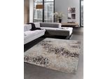 Tappeto Soggiorno Moderno Mosaico Grigio Marrone Beige Dimensioni - 80X150 Cm