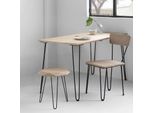 Vingo 4 Pezzi Gambe Da Tavolo In Metallo Nero Corridori Da Tavolo Gamba Da Tavolo A Forcina 12 Mm, Gambe A Forcina In Acciaio, Gamba A 2 Barre, 72 Cm