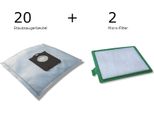 20 Sacchetti Per Aspirapolvere + 2 Microfiltri Adatti Per Aeg Aesg 301 ÖKo Ergospace