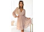Numoco Abito Da Festa Donna Mila Beige Xl