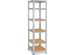 Shelfplaza Home 200X50X50 Cm Scaffale Pesante In Zincato Con 6 Ripiani E 145 Kg Di Portata Per Ripiano