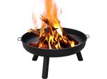 Hengda Ciotola Da Fuoco Da 82 Cm, Ciotola Da Fuoco In Ghisa Zincata Con Maniglie E Gambe Rimovibili, Pozzo Di Fuoco Per Il Giardino, Cesto Per Il Fuoco E Barile Per Il Fuoco