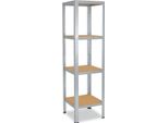 Shelfplaza Home 180X30X30 Cm Scaffale Pesante In Zincato Con 4 Ripiani E 175 Kg Di Portata Per Ripiano