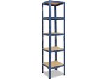Shelfplaza Home 180X30X30 Cm Scaffale Pesante In Blu Con 5 Ripiani E 175 Kg Di Portata Per Ripiano