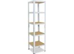 Shelfplaza Home 180X30X30 Cm Scaffale Pesante In Bianco Con 5 Ripiani E 175 Kg Di Portata Per Ripiano