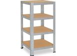 Shelfplaza Home 100X60X60 Cm Scaffale Pesante In Zincato Con 4 Ripiani E 175 Kg Di Portata Per Ripiano