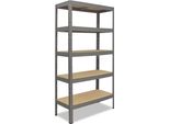 Shelfplaza Pro 200X70X30 Cm Scaffale Pesante In Grigio Con 5 Ripiani E 200 Kg Di Portata Per Ripiano
