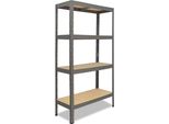 Shelfplaza Pro 200X100X45 Cm Scaffale Pesante In Grigio Con 4 Ripiani E 200 Kg Di Portata Per Ripiano