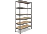 Shelfplaza Pro 230X60X40 Cm Scaffale Pesante In Grigio Con 6 Ripiani E 166 Kg Di Portata Per Ripiano
