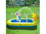 Piscina Gonfiabile Rettangolare, Piscina Gonfiabile Per Bambini, Piscina Gonfiabile Per Bambini, Dimensioni 170X105X65Cm