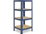 Shelfplaza Home 100X60X60 Cm Scaffale Pesante In Blu Con 4 Ripiani E 175 Kg Di Portata Per Ripiano