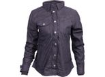 Queen Kerosin Built It Up Blanko Adventure Damen Hemd, Blau, 3XL