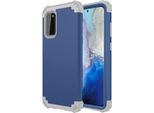 Custodia Per Samsung Galaxy S20 Hybrid 3In1 Pc E Tpu Antiurto, Custodia Resistente Blu