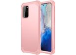 Custodia Per Samsung Galaxy S20 Plus Hybrid 3In1 Pc E Tpu Antiurto, Custodia Resistente Oro Rosa