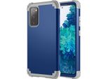 Custodia Per Samsung Galaxy S20 Fe 5G Hybrid 3In1 Pc E Tpu Antiurto, Custodia Resistente Blu