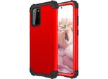 Custodia Per Samsung Galaxy S20 Plus Hybrid 3In1 Pc E Tpu Antiurto, Custodia Resistente Rossa