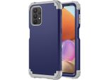 Custodia Per Samsung Galaxy A32 5G Hybrid 3In1 Pc E Tpu Antiurto, Custodia Resistente Blu