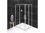 Altis Line Cabina Doccia Rettangolare 900X800 Mm, Versione L/R, Ingresso Ad Angolo