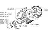 Set Guarnizioni Cilindro Polini Doppia Aspirazione Per Vespa 125 Ets, Pk, Primavera 2T, Primavera ET3 2T, Xl