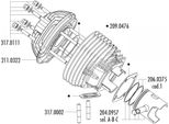 Set Di Pistoni Polini 135Mm 58Mm (B) Per Vespa 125 Primavera 2T, Primavera ET3 2T