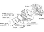 Testata Cilindri Polini In Alluminio 70 Cc Per Piaggio Ac