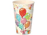 Papstar 88493 Papstar Papp-Trinkbecher "Fete"", 0,2 L"