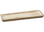 Ciotola Decorativa Piatta Quadrata - 50 Cm - In Legno Di Paulownia