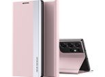 Custodia Galaxy S21 Ultra, Laimtop Finto Cuoio Magnetic Flip Stand Custodia Per Samsung Galaxy S21 Ultra 5G Rosa