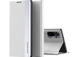 Custodia Redmi Note 4G, Laimtop Finto Cuoio Magnetic Flip Stand Custodia Per Xiaomi Redmi Note 10S / Note 10 4G Bianco