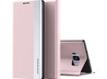 Custodia Galaxy S8, Laimtop Finto Cuoio Magnetic Flip Stand Custodia Per Samsung Galaxy S8 Rosa